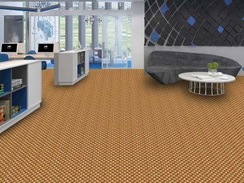 Thảm cuộn trải sàn với nhiều mẫu mã và giá cả phải chăng được nhiều người ưa chuộng sử dụng trong văn phòng và khách sạn.